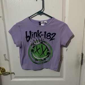 blink 182 baby tee
